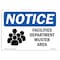 Signmission OSHA Sign, 10" H, Rigid Plastic, Facilities Department Muster Area Sign With Symbol, Landscape OS-NS-P-1014-L-12399 - alternate 1